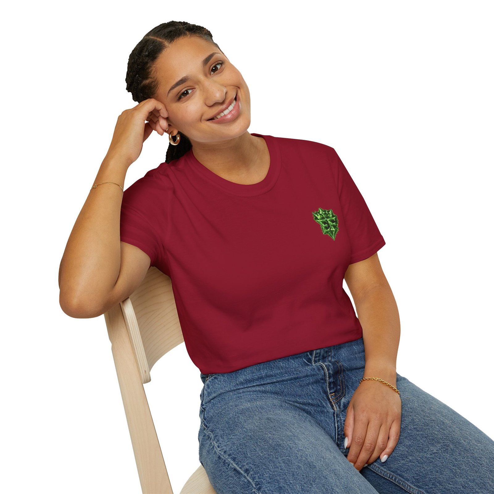 echoflame t shirt — emerald flame crown logo tee echoflame t shirt — emerald flame crown logo tee