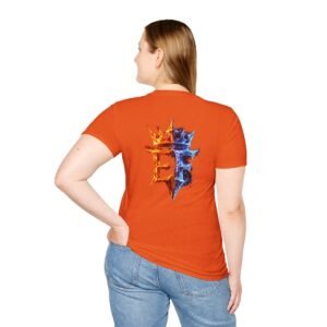 echoflame fire & ice crown tee — split element ef graphic t shirt