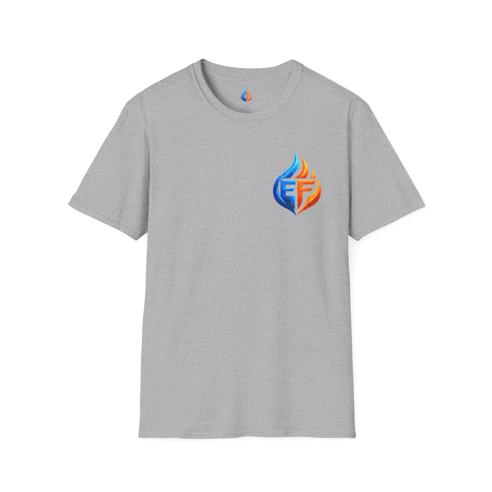 echo flame split fire & ice graphic t shirt echo flame split fire & ice graphic t shirt