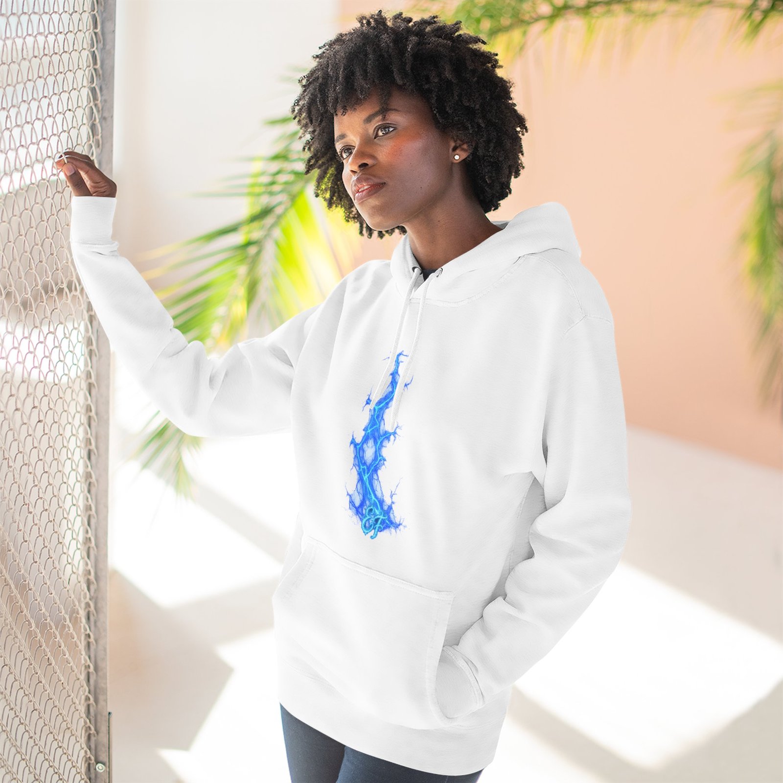 echoflame blue flame tree hoodie — ethereal lightning graphic fleece pullover echoflame blue flame tree hoodie — ethereal lightning graphic fleece pullover