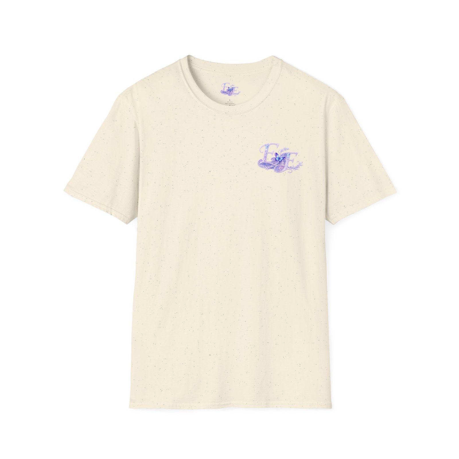 echoflame butterfly floral tee – lavender 'e&e' graphic t shirt echoflame butterfly floral tee – lavender 'e&e' graphic t shirt