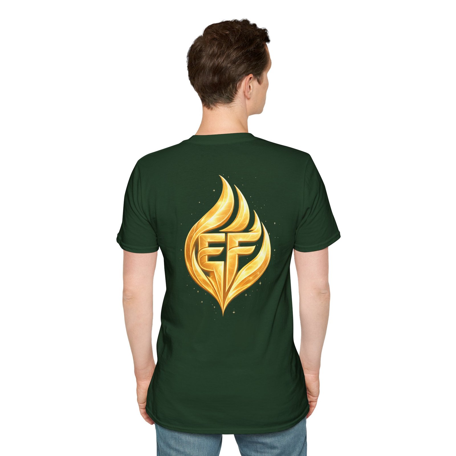 echoflame golden flame ef logo t shirt echoflame golden flame ef logo t shirt