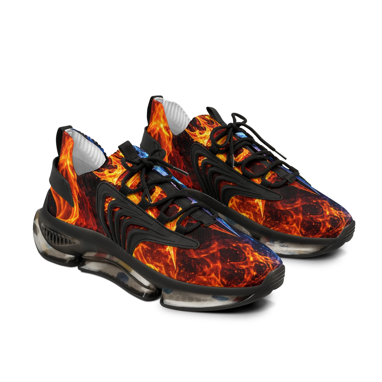 echoflame men's flame mesh sneakers — breathable athletic shoes with fire & ice design echoflame men's flame mesh sneakers — breathable athletic shoes with fire & ice design