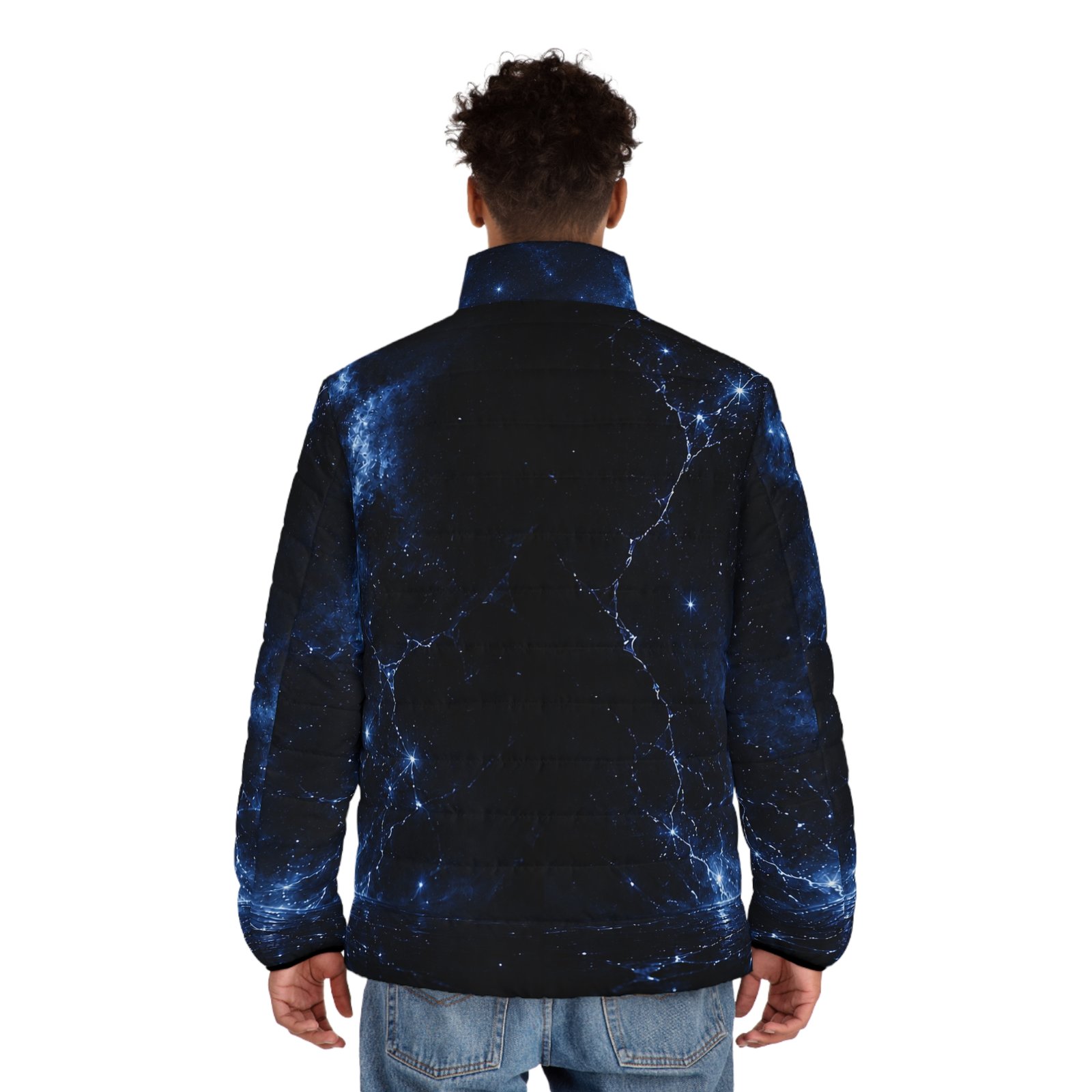 echoflame galaxy nebula puffer jacket — men’s starfield all over print echoflame galaxy nebula puffer jacket — men’s starfield all over print