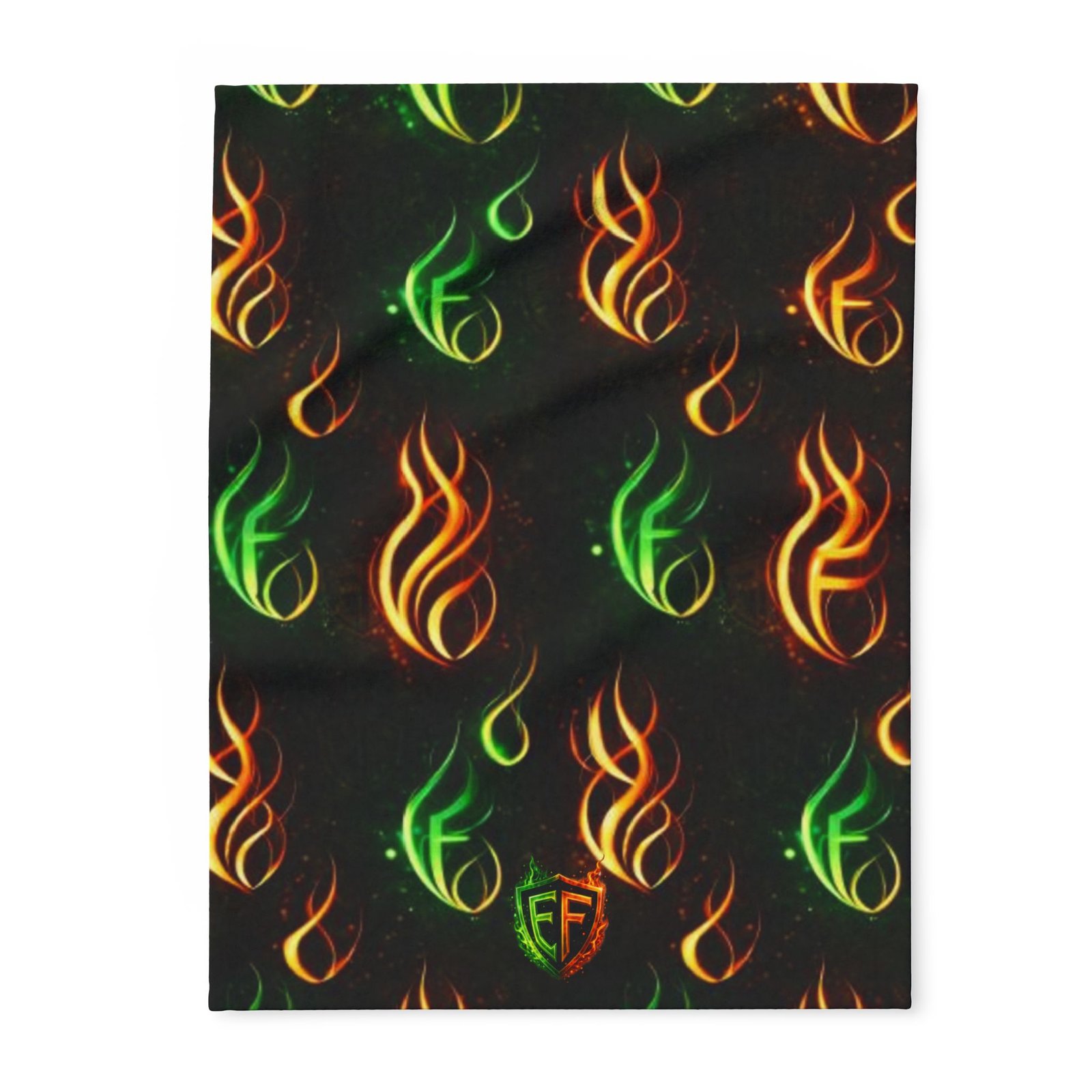echoflame arctic fleece blanket — neon flame pattern throw blanket for cozy home & gift echoflame arctic fleece blanket — neon flame pattern throw blanket for cozy home & gift