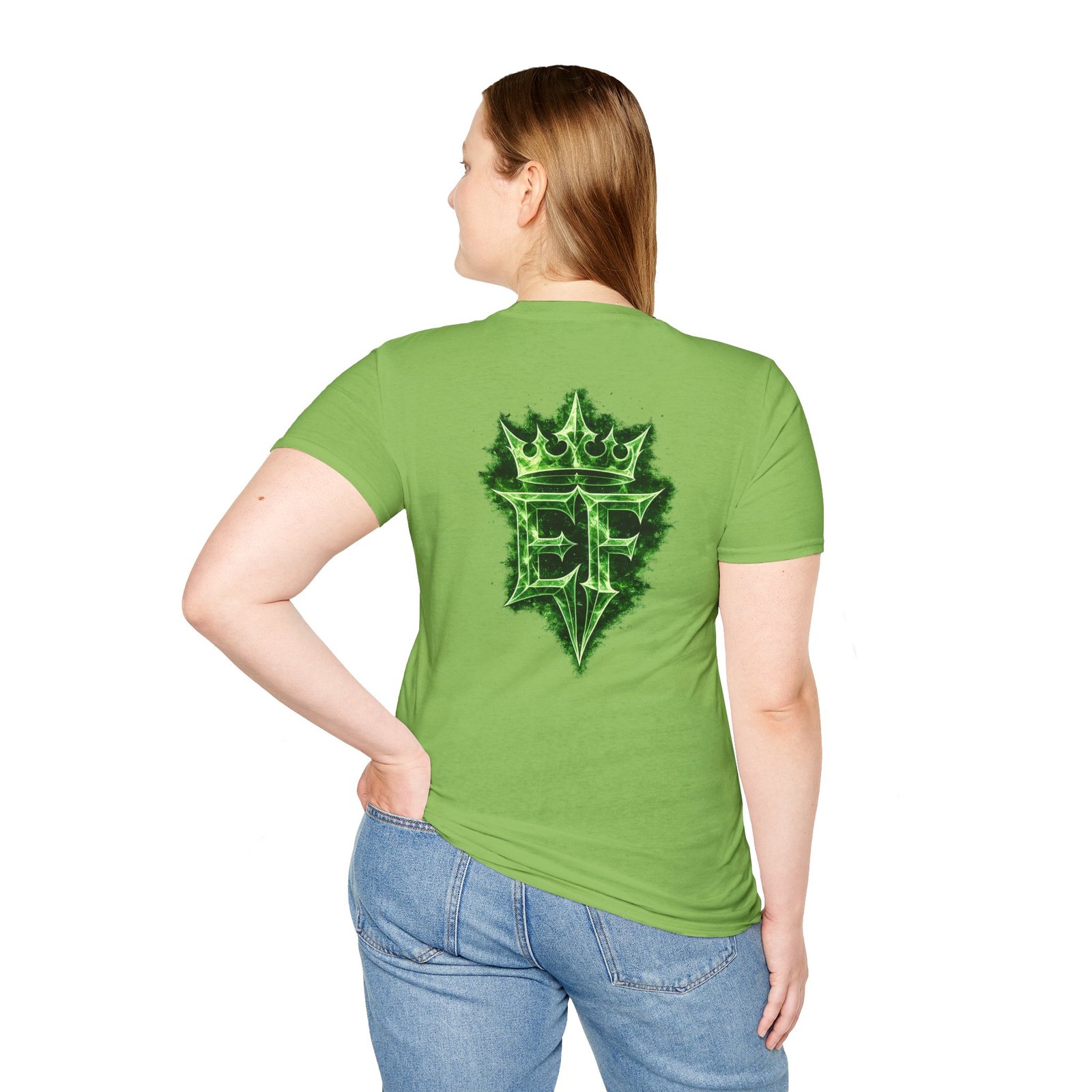 echoflame t shirt — emerald flame crown logo tee echoflame t shirt — emerald flame crown logo tee