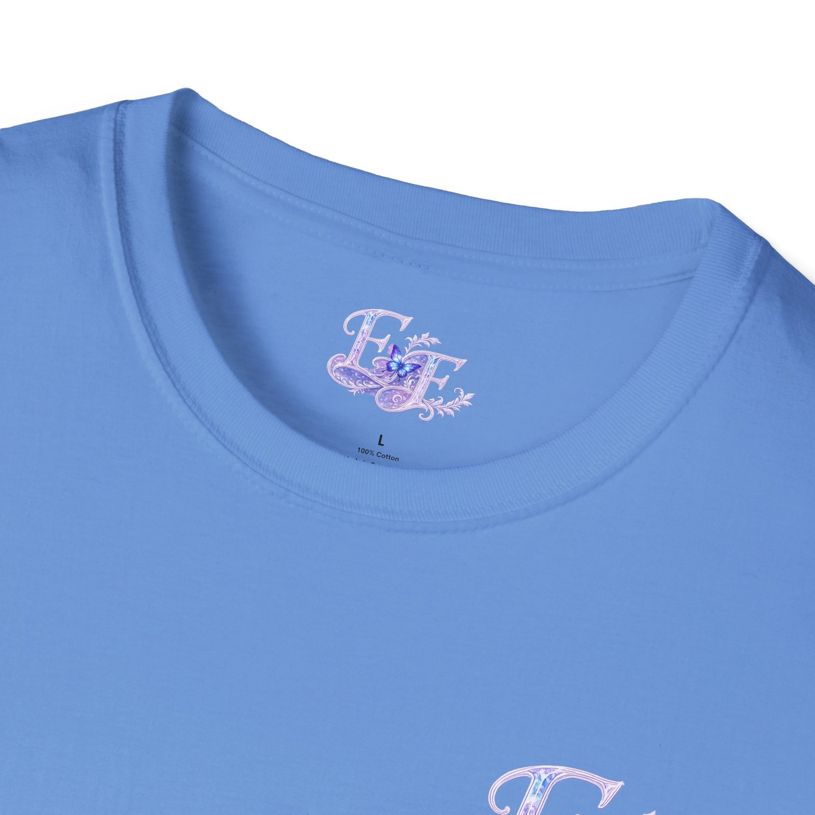 echoflame butterfly floral tee – lavender 'e&e' graphic t shirt echoflame butterfly floral tee – lavender 'e&e' graphic t shirt