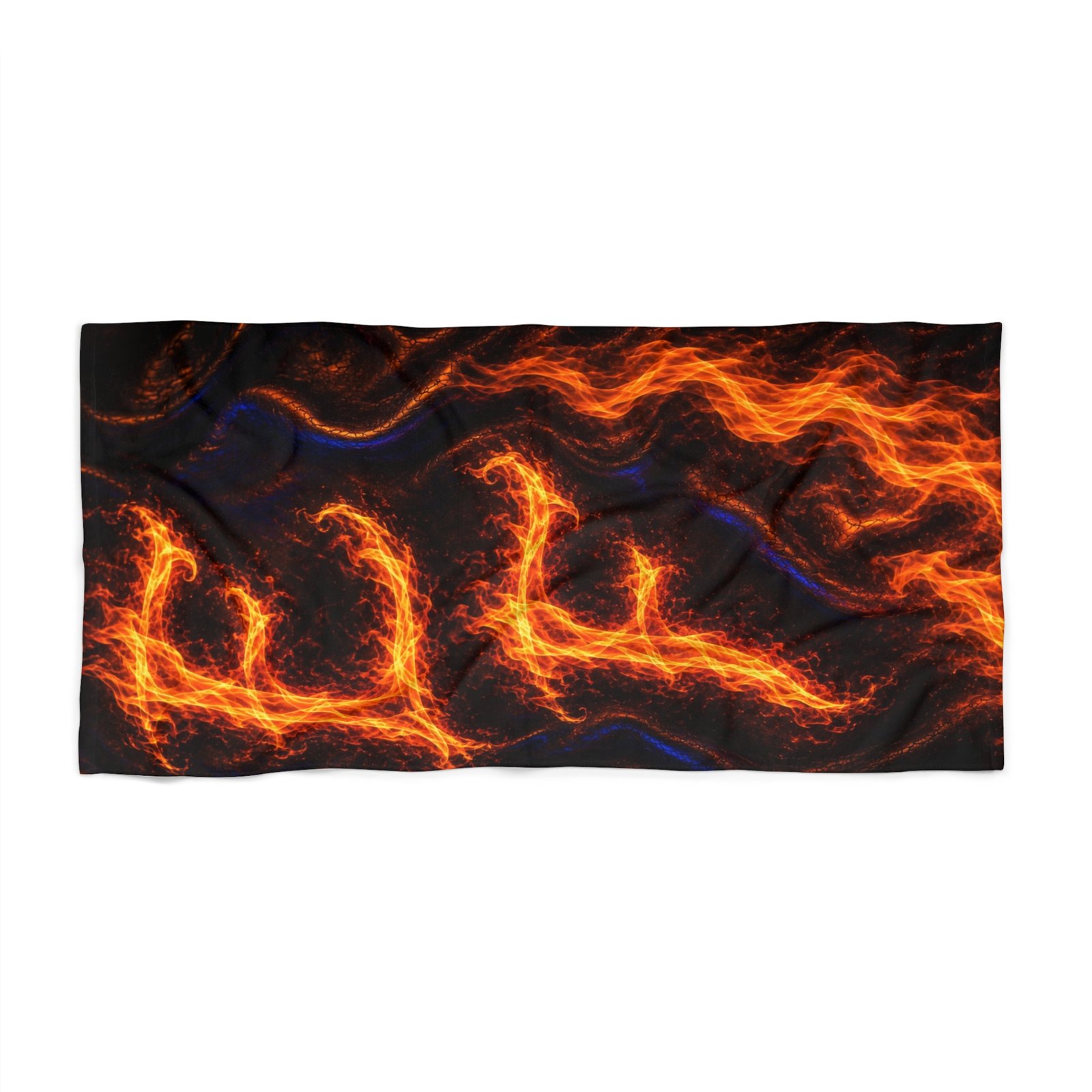 echoflame flaming waves beach towel — bold fire pattern beach & pool towel echoflame flaming waves beach towel — bold fire pattern beach & pool towel