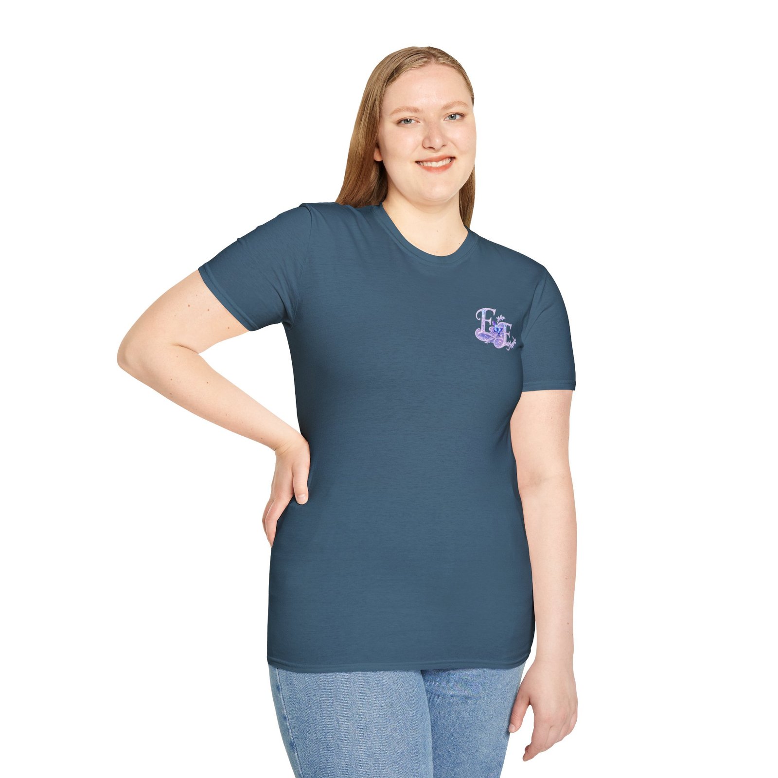 echoflame butterfly floral tee – lavender 'e&e' graphic t shirt echoflame butterfly floral tee – lavender 'e&e' graphic t shirt