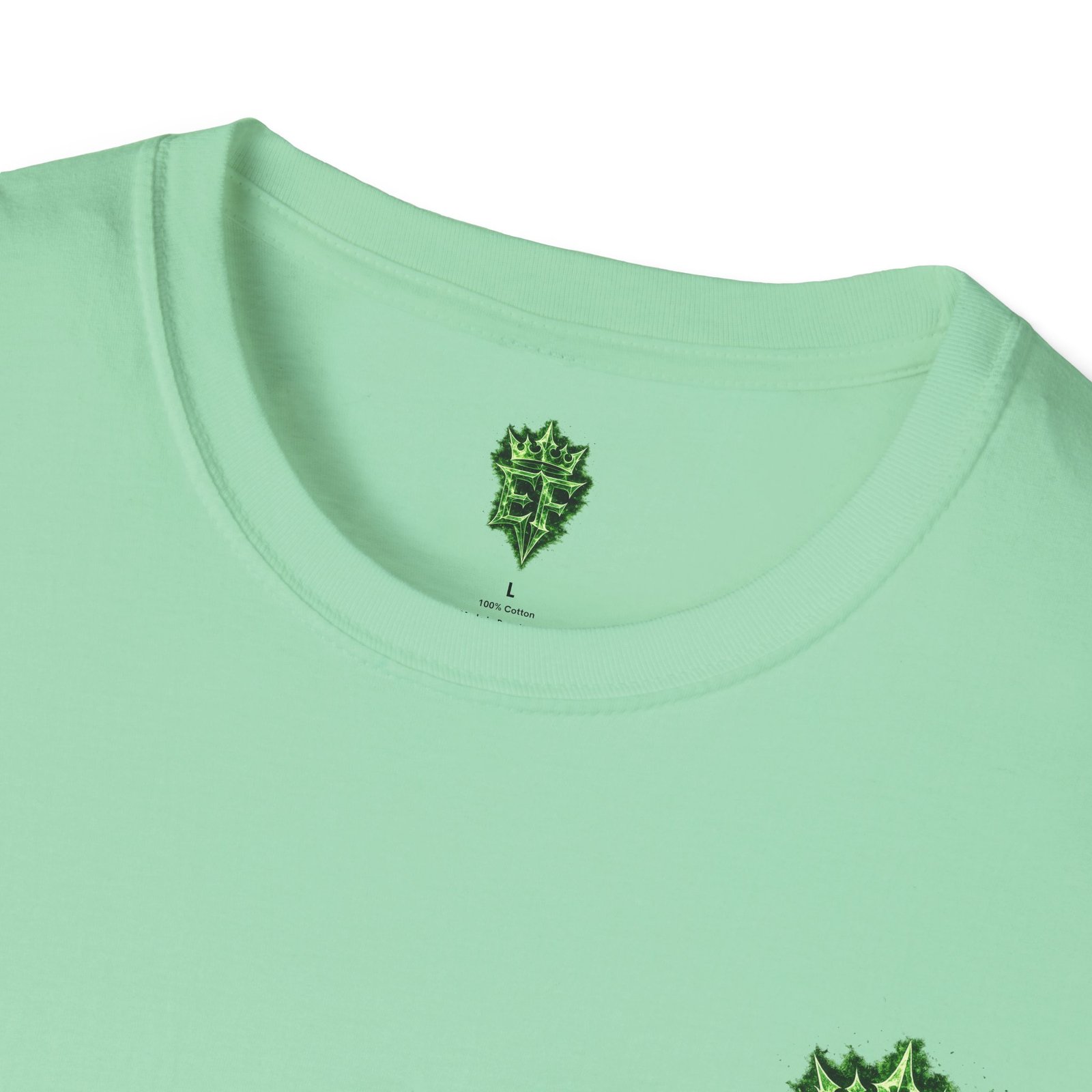 echoflame t shirt — emerald flame crown logo tee echoflame t shirt — emerald flame crown logo tee