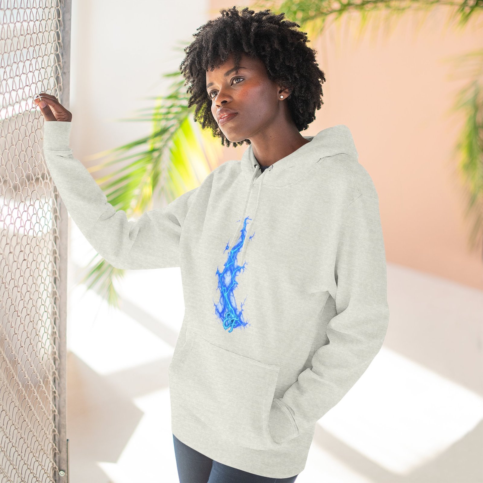 echoflame blue flame tree hoodie — ethereal lightning graphic fleece pullover echoflame blue flame tree hoodie — ethereal lightning graphic fleece pullover