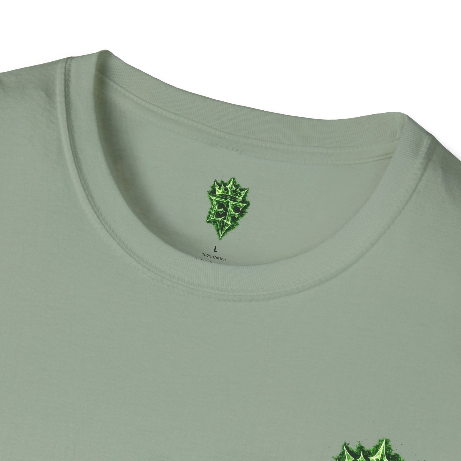 echoflame t shirt — emerald flame crown logo tee echoflame t shirt — emerald flame crown logo tee