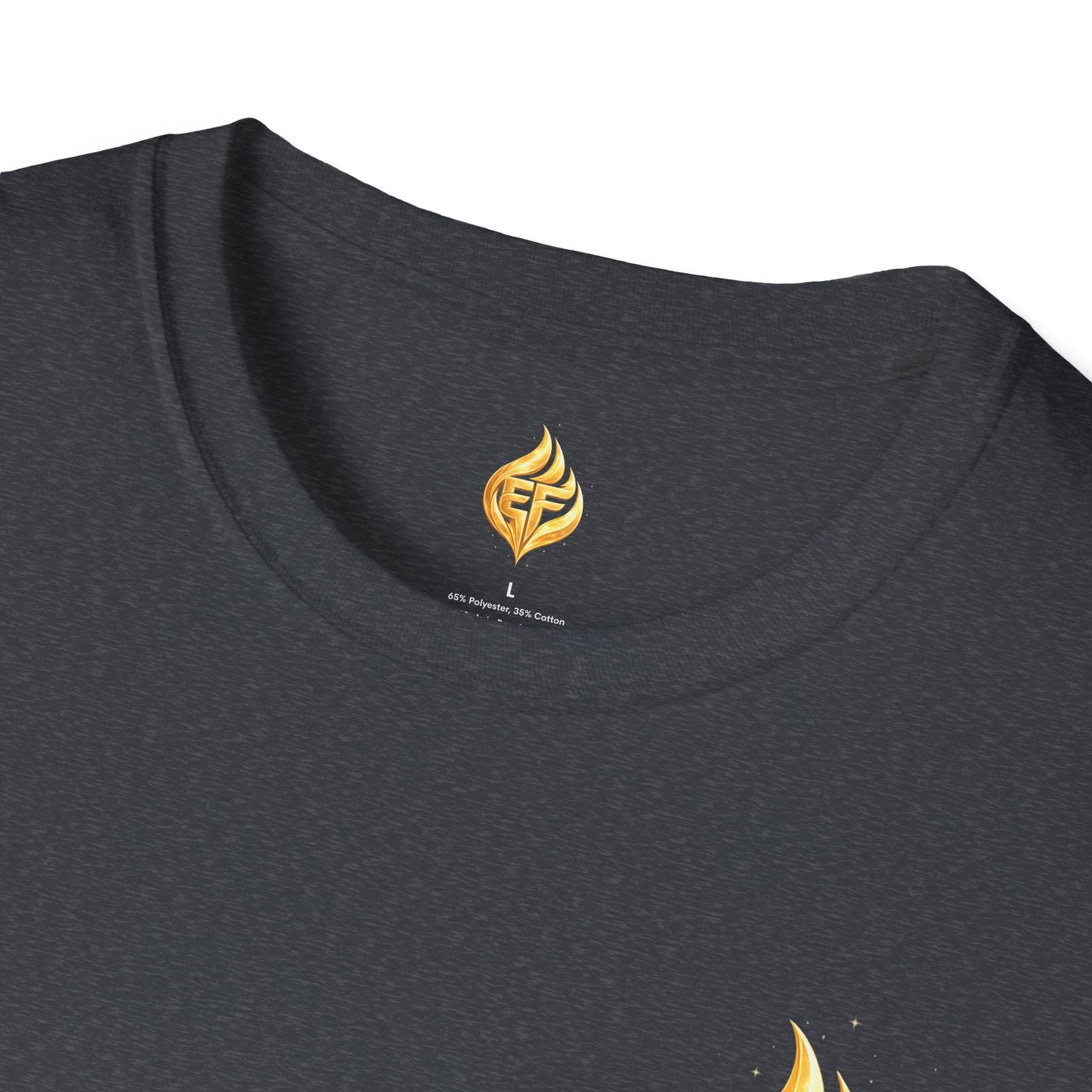 echoflame golden flame ef logo t shirt echoflame golden flame ef logo t shirt