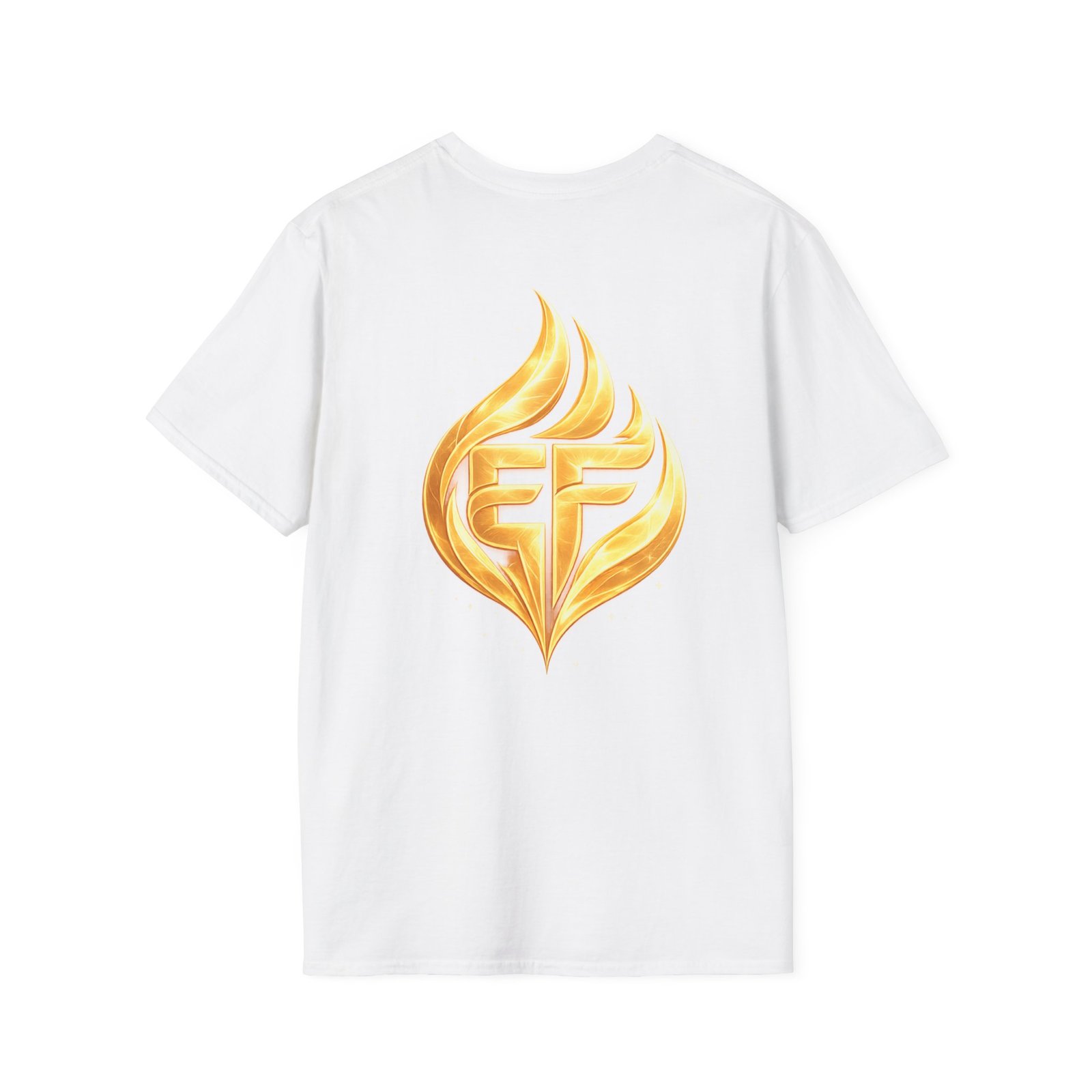 echoflame golden flame ef logo t shirt echoflame golden flame ef logo t shirt