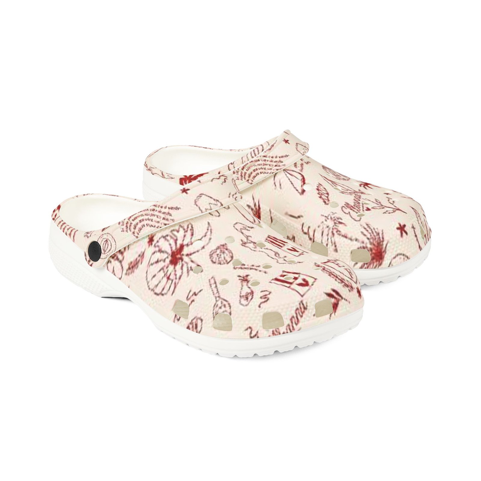 echoflame beach sketch eva foam clogs — printed summer garden pattern echoflame beach sketch eva foam clogs — printed summer garden pattern