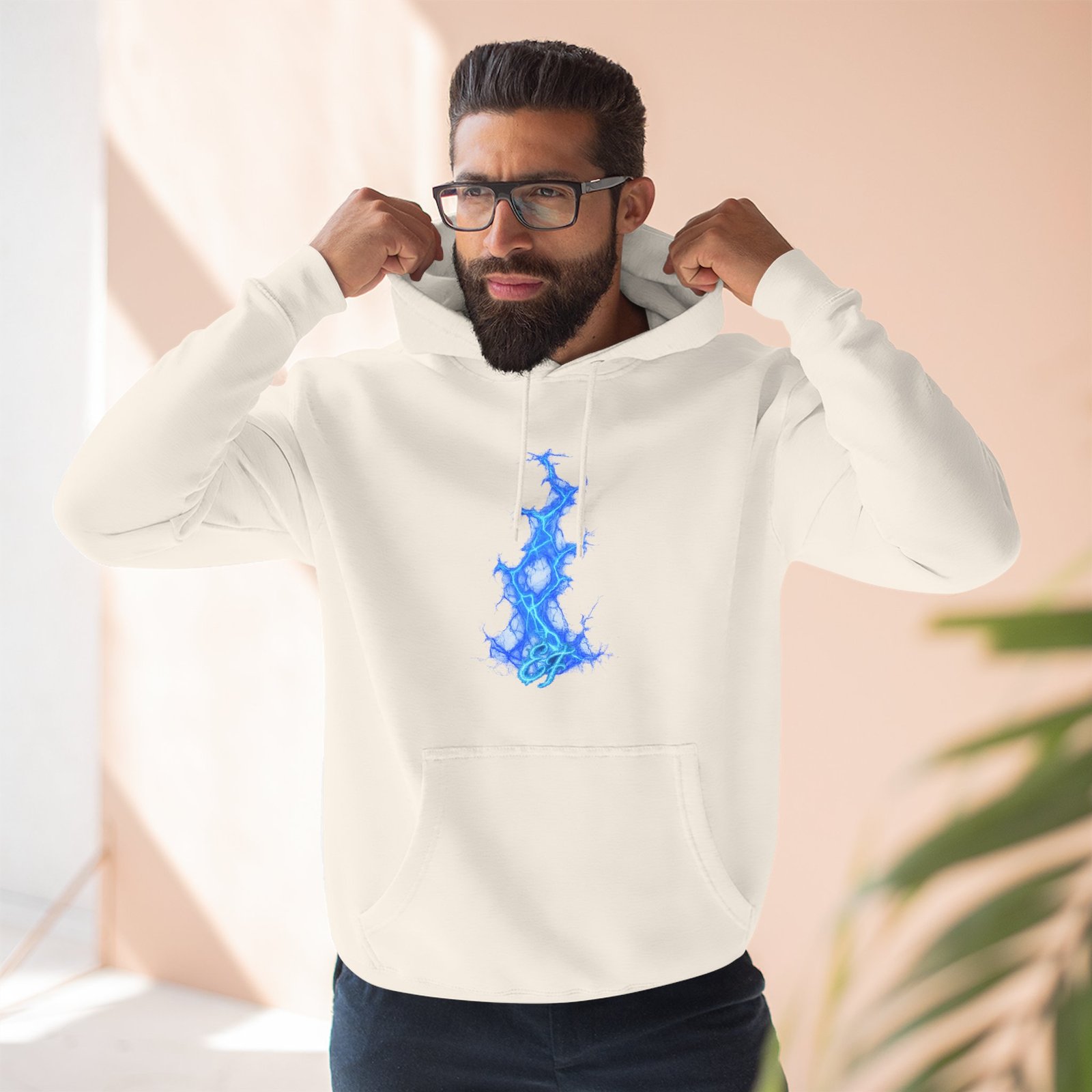 echoflame blue flame tree hoodie — ethereal lightning graphic fleece pullover echoflame blue flame tree hoodie — ethereal lightning graphic fleece pullover