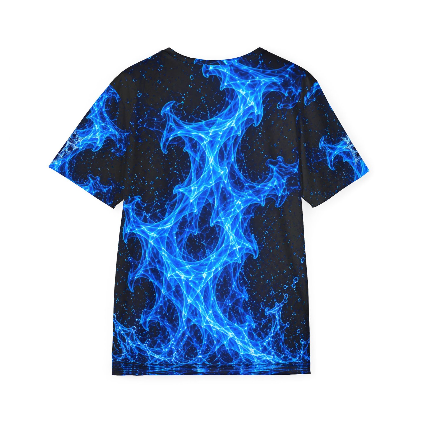 echoflame blue flame athletic jersey — men's all over print performance tee echoflame blue flame athletic jersey — men's all over print performance tee