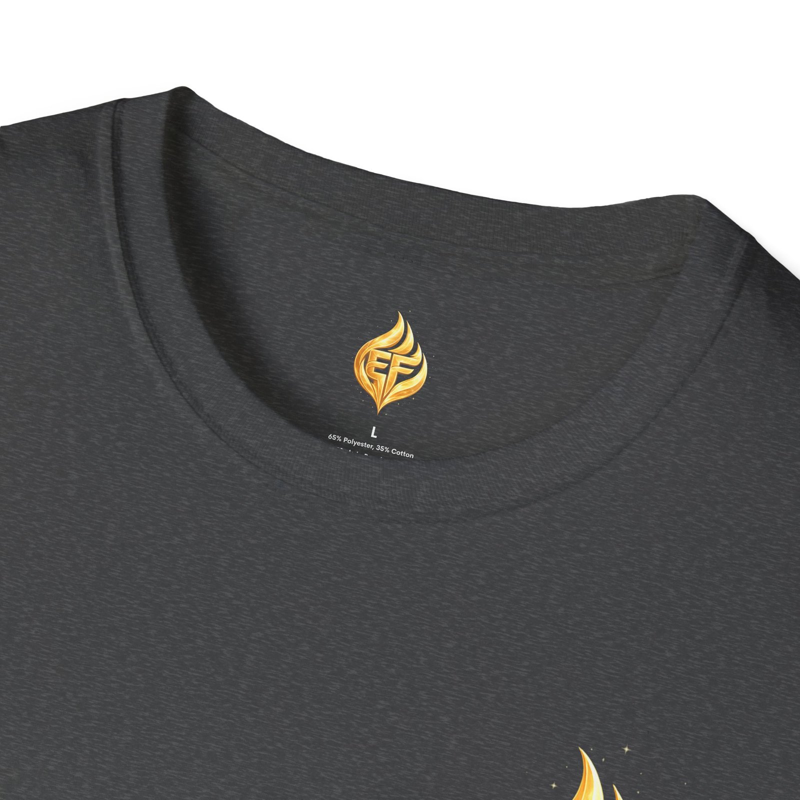 echoflame golden flame ef logo t shirt echoflame golden flame ef logo t shirt