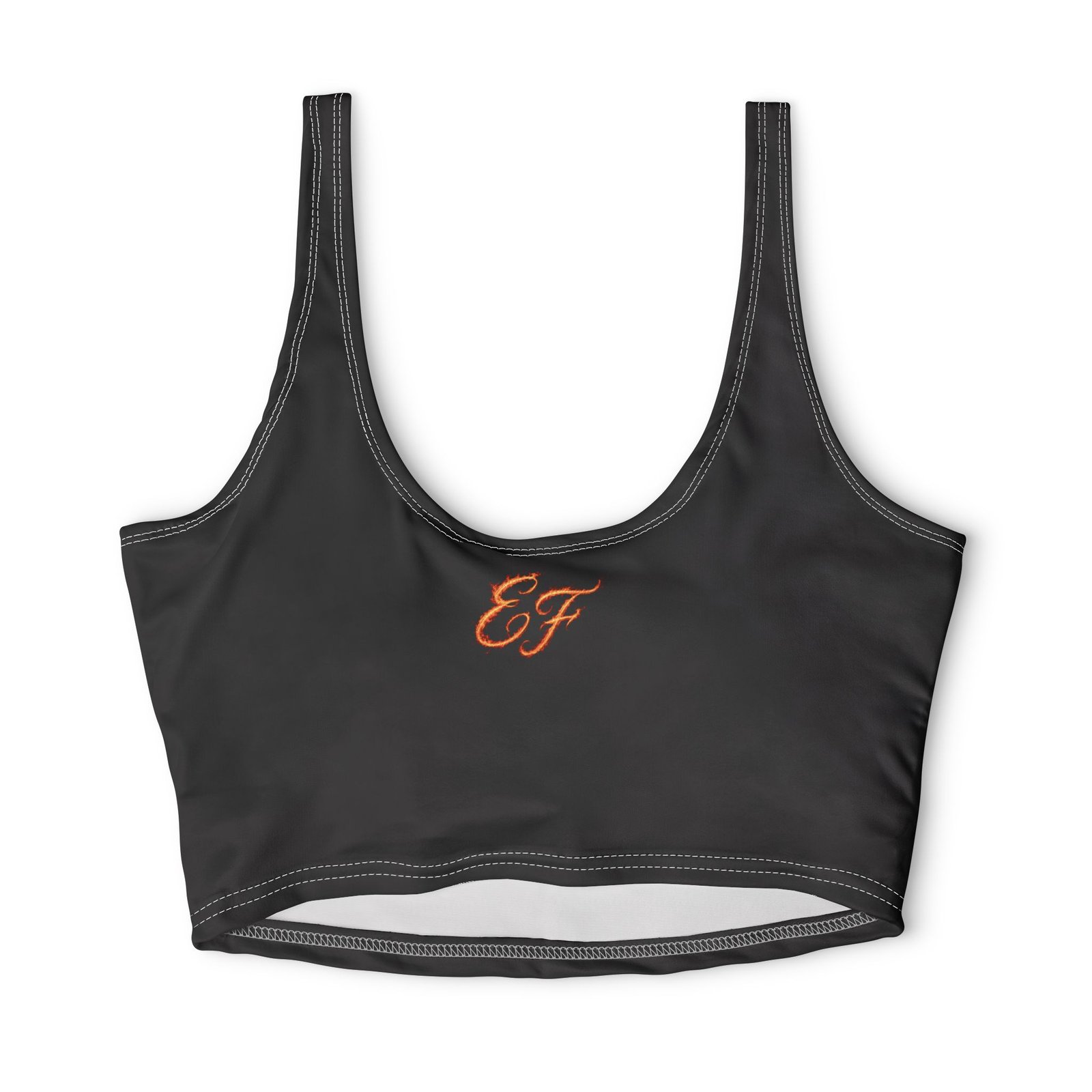 echoflame sports bra — custom ef crop athletic top echoflame sports bra — custom ef crop athletic top