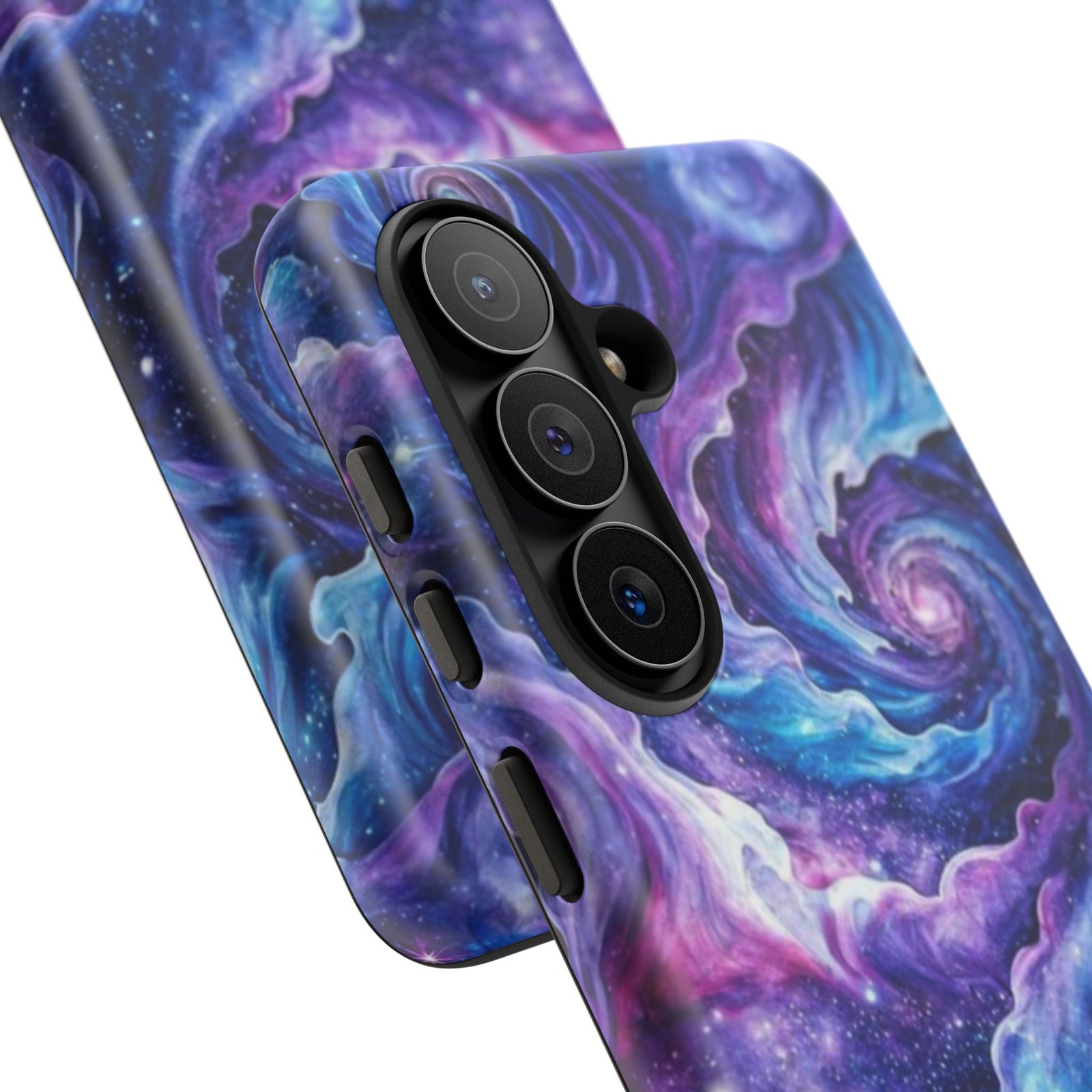 echoflame galaxy swirl tough phone case purple blue nebula protective cover echoflame galaxy swirl tough phone case purple blue nebula protective cover