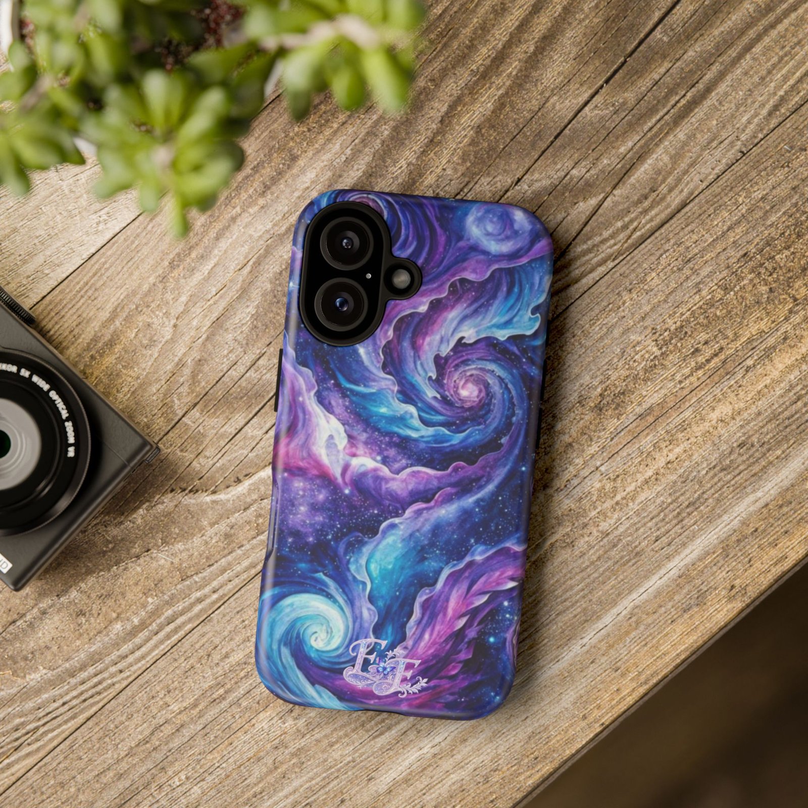 echoflame galaxy swirl tough phone case purple blue nebula protective cover echoflame galaxy swirl tough phone case purple blue nebula protective cover