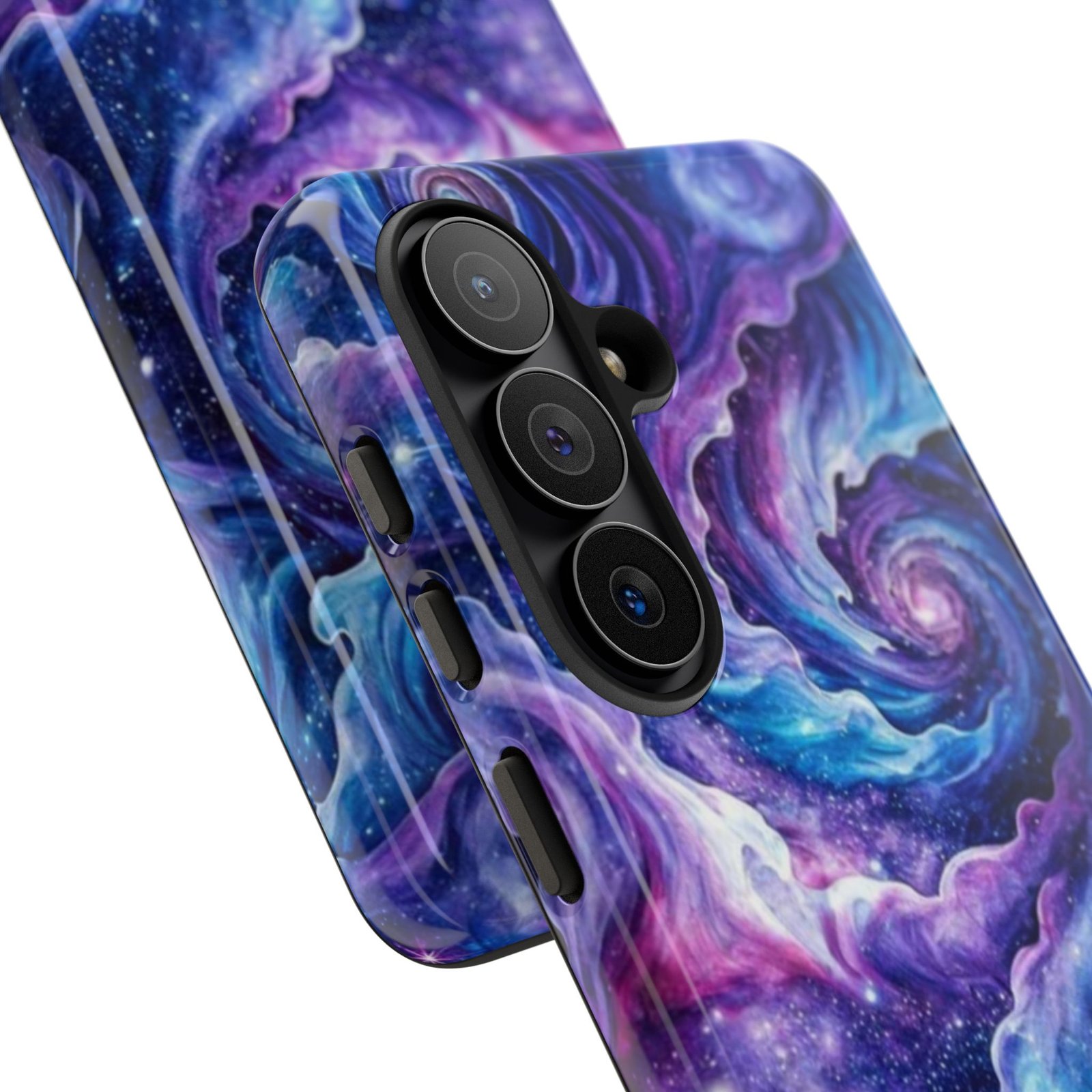 echoflame galaxy swirl tough phone case purple blue nebula protective cover echoflame galaxy swirl tough phone case purple blue nebula protective cover