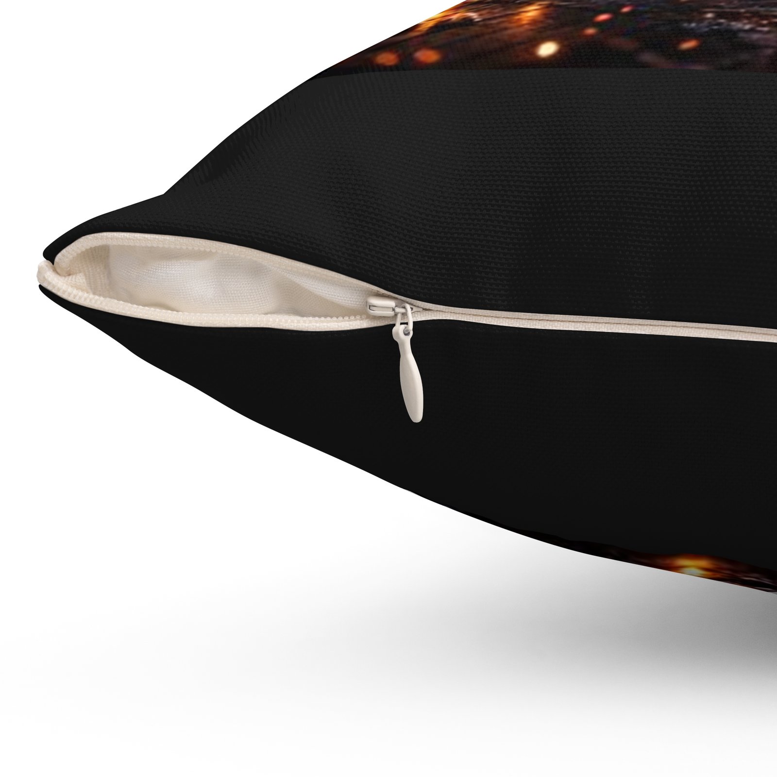 echo flame decorative pillow — 'echo flame: built from passion' graphic throw cushion echo flame decorative pillow — 'echo flame: built from passion' graphic throw cushion