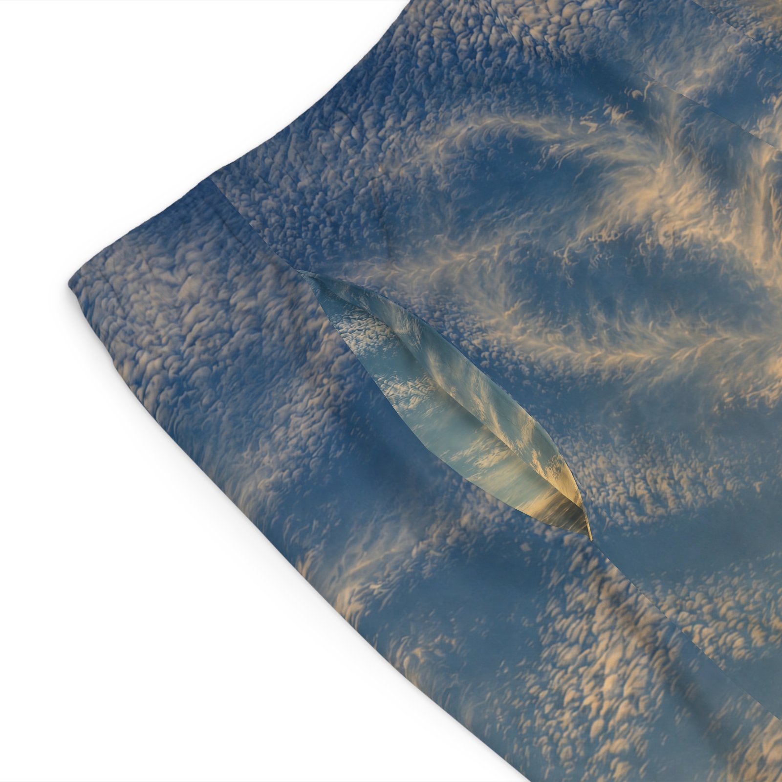 echoflame sunset cloudscape board shorts — men’s all over print beach trunks echoflame sunset cloudscape board shorts — men’s all over print beach trunks