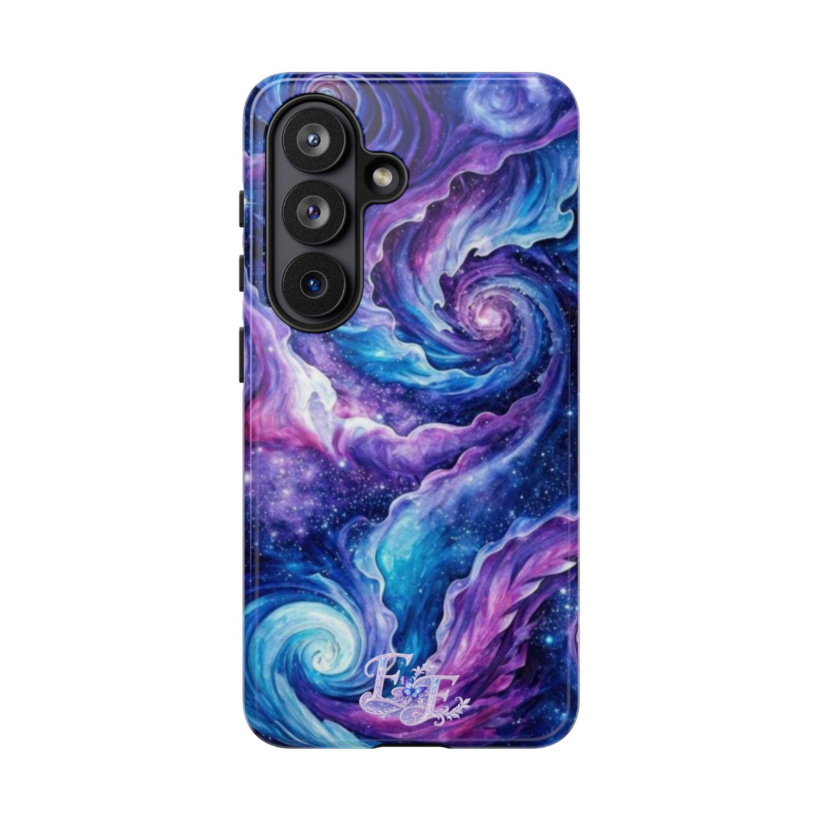 echoflame galaxy swirl tough phone case purple blue nebula protective cover echoflame galaxy swirl tough phone case purple blue nebula protective cover