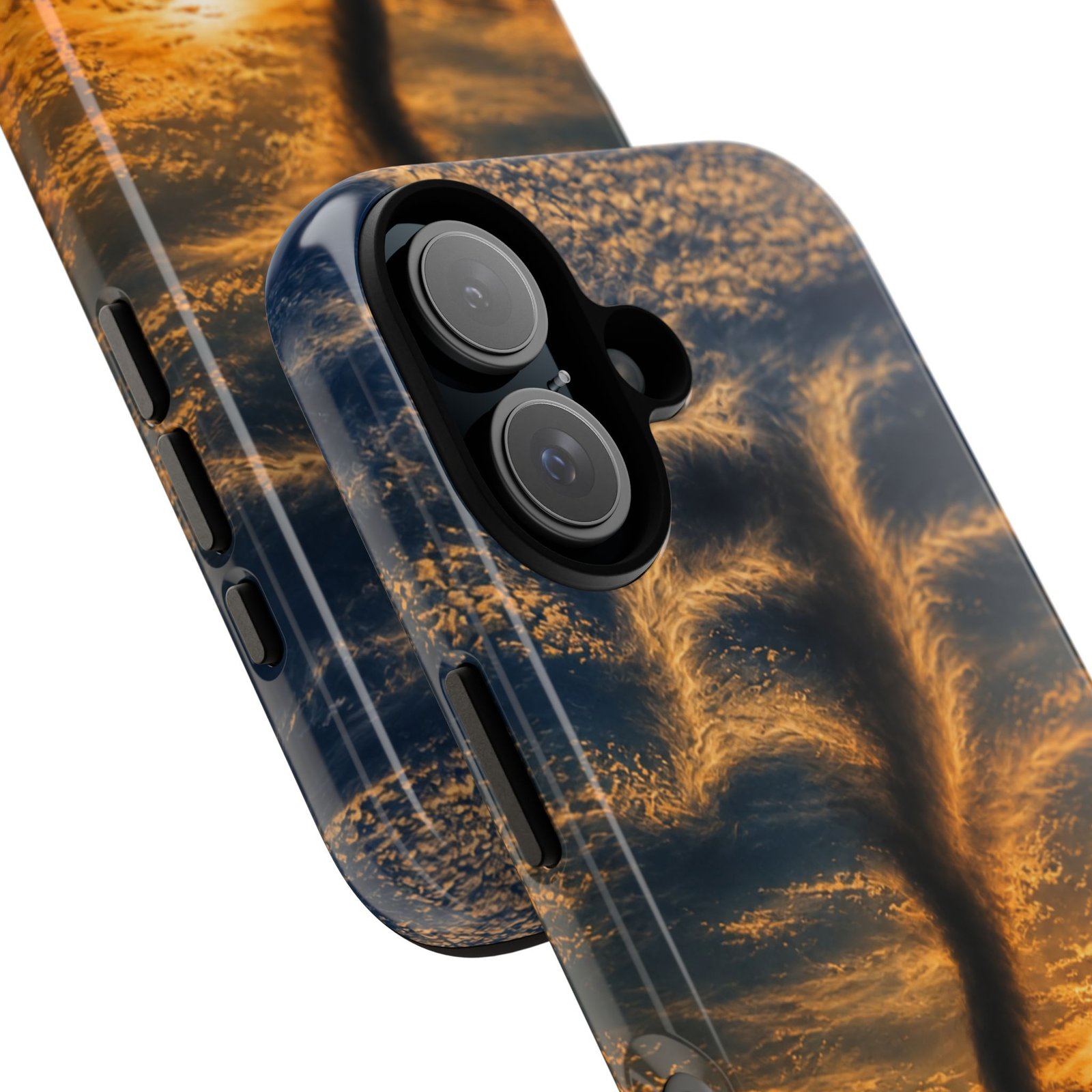 echoflame tornado sunset phone case — dramatic stormscape protective case echoflame tornado sunset phone case — dramatic stormscape protective case