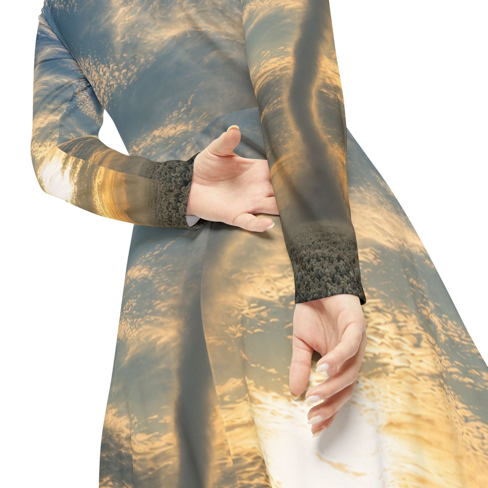 echoflame tornado sunset dance dress — long sleeve aop performance dress echoflame tornado sunset dance dress — long sleeve aop performance dress