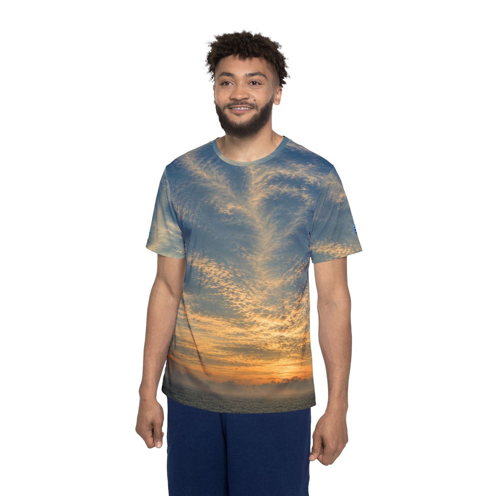 echoflame sunset waterspout all over print jersey echoflame sunset waterspout all over print jersey
