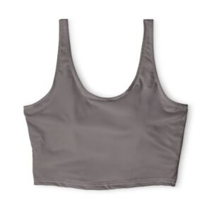 echoflame crop sports bra — lightweight polyester athletic top