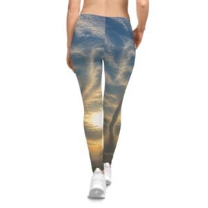 echoflame sunset sky print leggings — women's all over print casual yoga pants