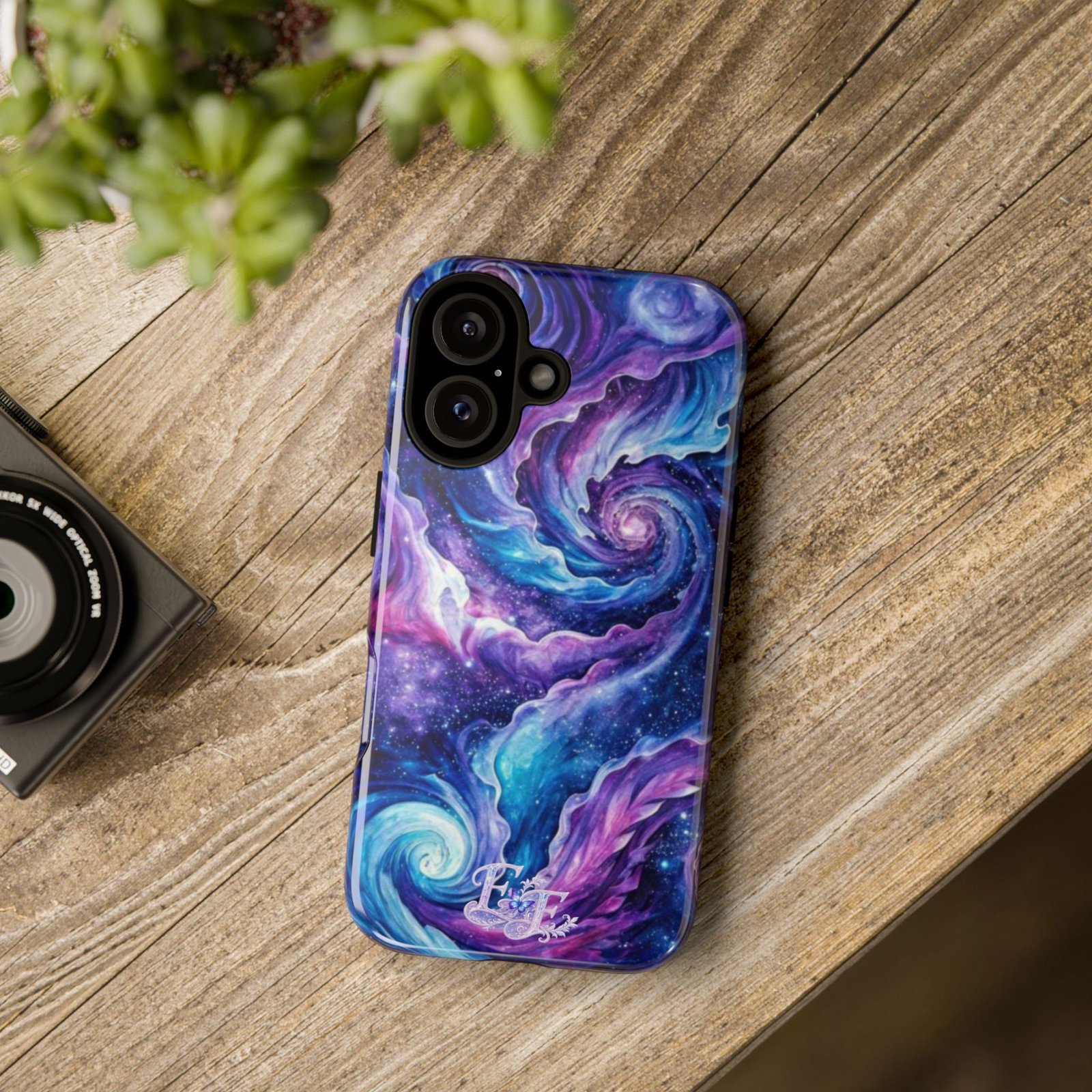 echoflame galaxy swirl tough phone case purple blue nebula protective cover echoflame galaxy swirl tough phone case purple blue nebula protective cover