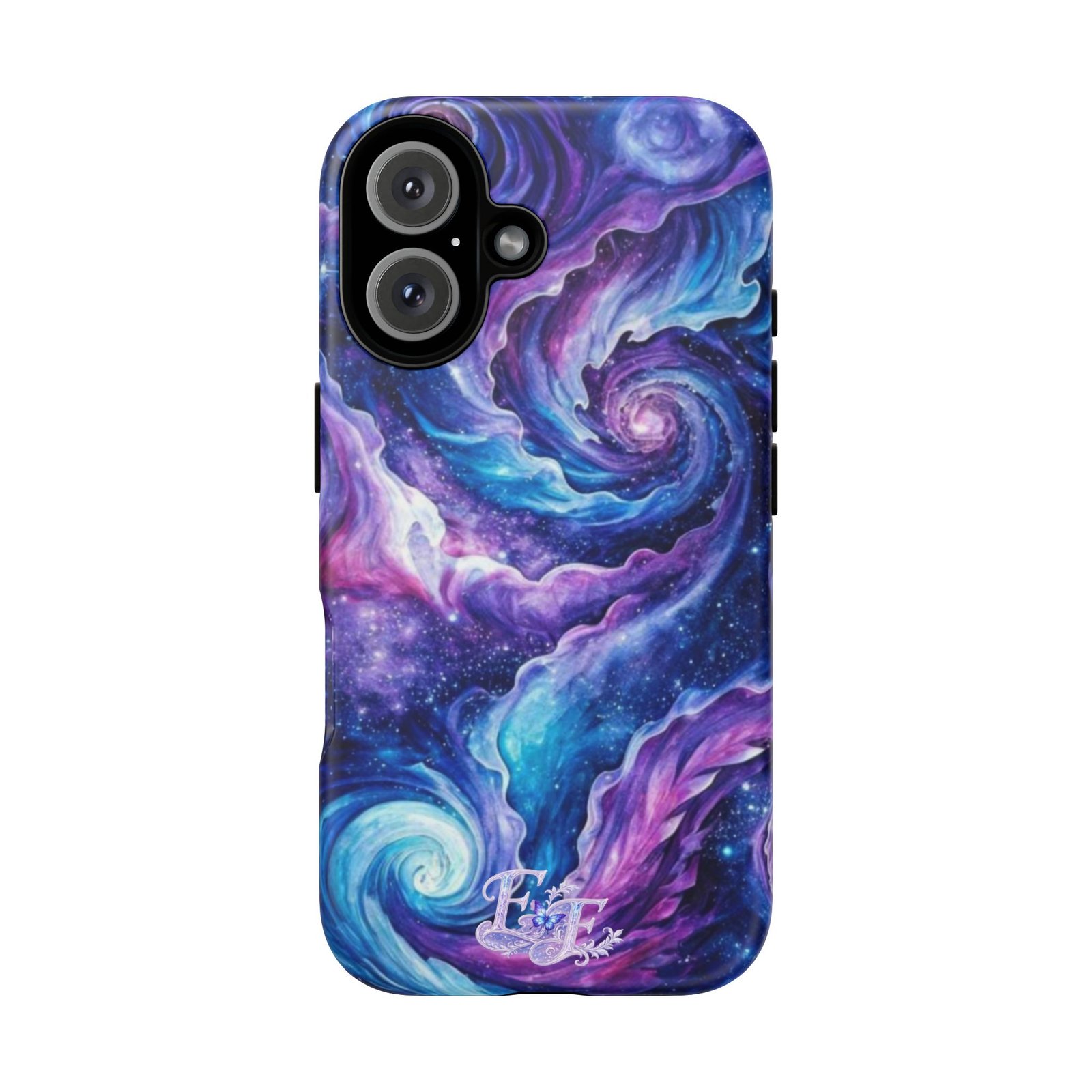 echoflame galaxy swirl tough phone case purple blue nebula protective cover echoflame galaxy swirl tough phone case purple blue nebula protective cover