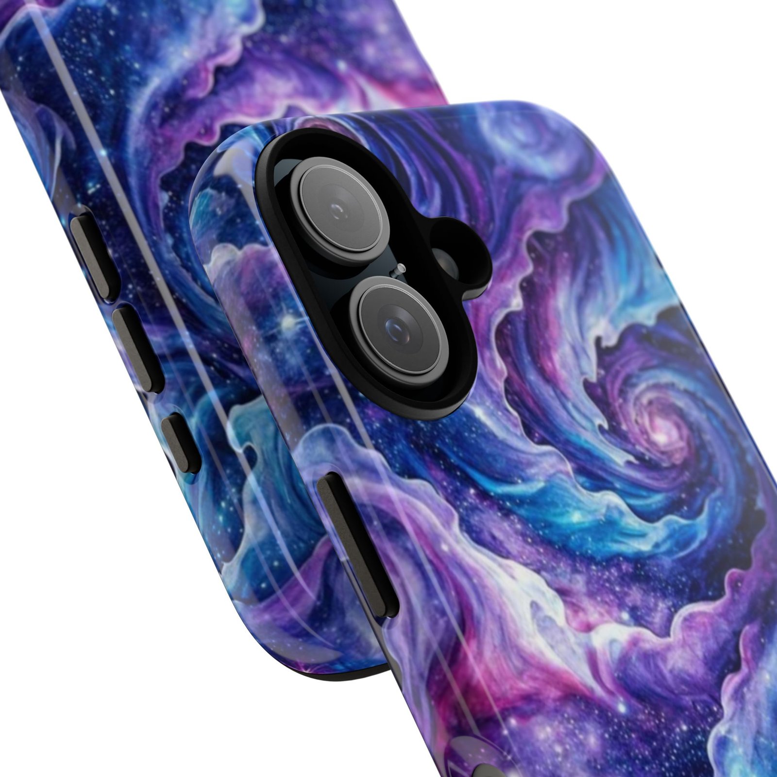 echoflame galaxy swirl tough phone case purple blue nebula protective cover echoflame galaxy swirl tough phone case purple blue nebula protective cover