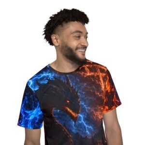 Home echoflame dragon fire & lightning sports jersey — ef emblem all over print