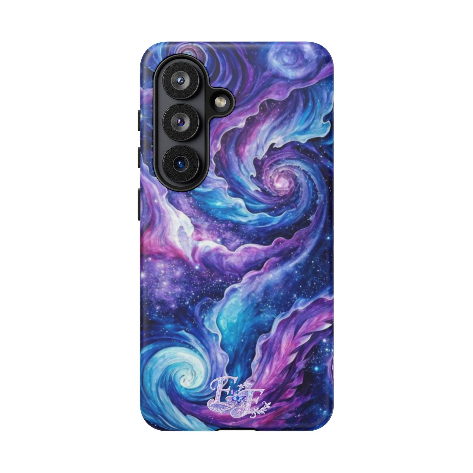 echoflame galaxy swirl tough phone case purple blue nebula protective cover echoflame galaxy swirl tough phone case purple blue nebula protective cover